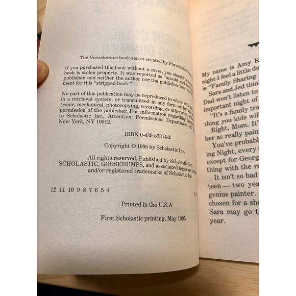 GOOSEBUMPS Lot of (2) NIGHT OF LIVING DUMMY II III 2 3, 1990s, 1st Printing - Picture 8 of 11